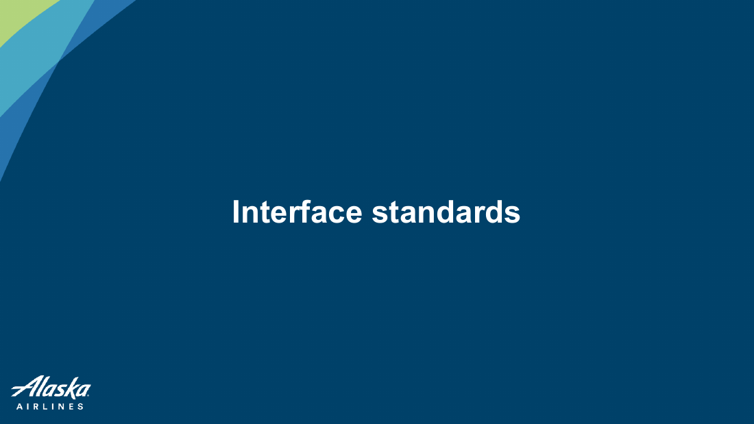 Slide 18 of 27: Interface standards