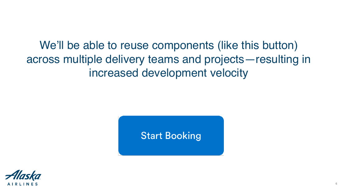 Slide 6 of 32: We’ll be able to reuse components (like this button)