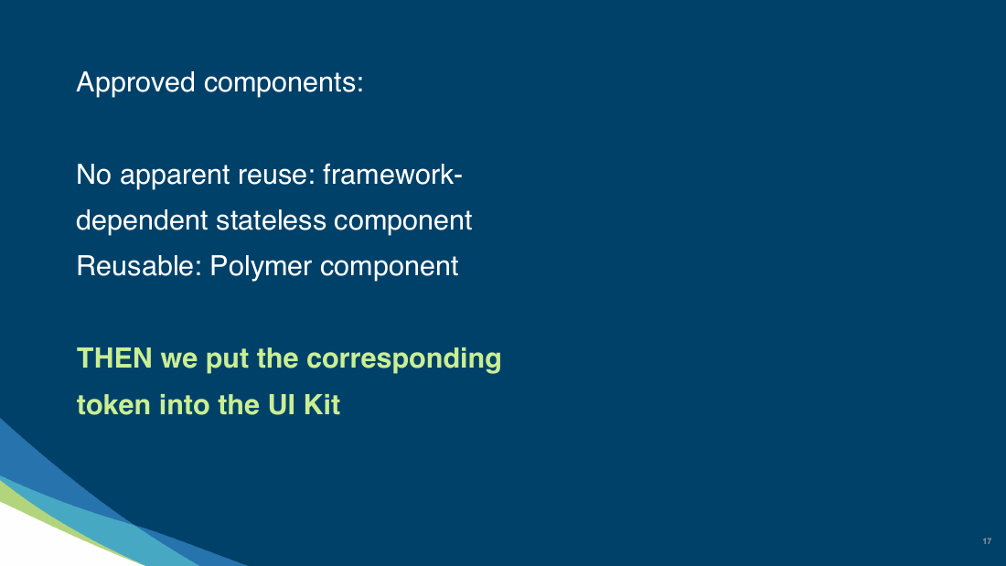 Slide 17 of 32: Approved components: